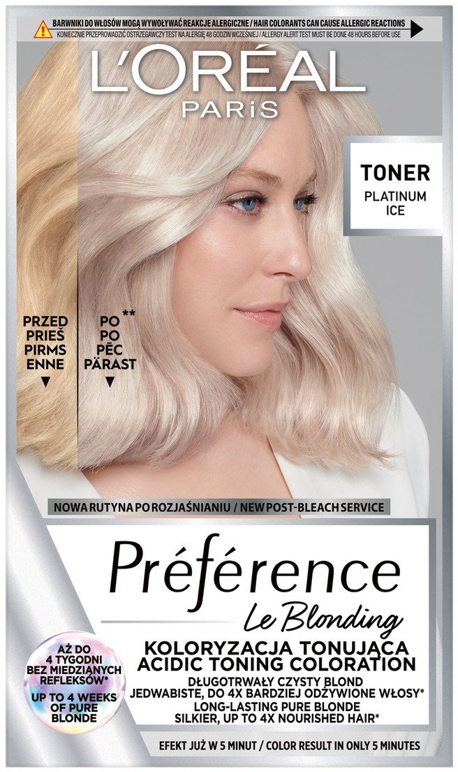 L'Oreal Paris Prfrence Le Blonding Toner do włosów Platinum Ice (01)