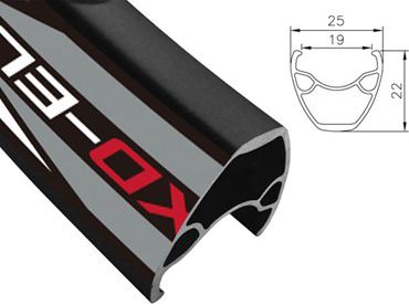 Alexrims Obręcz mtb XD ELITE 27.5"x32otw. Tubeless Ready H.tarczowy kapslowana czarna (ALX-XD-ELITE275)