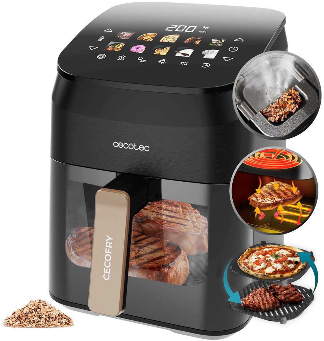 Cecotec Cecofry&Grill Smokin 4500 Frytownica bezolejowa