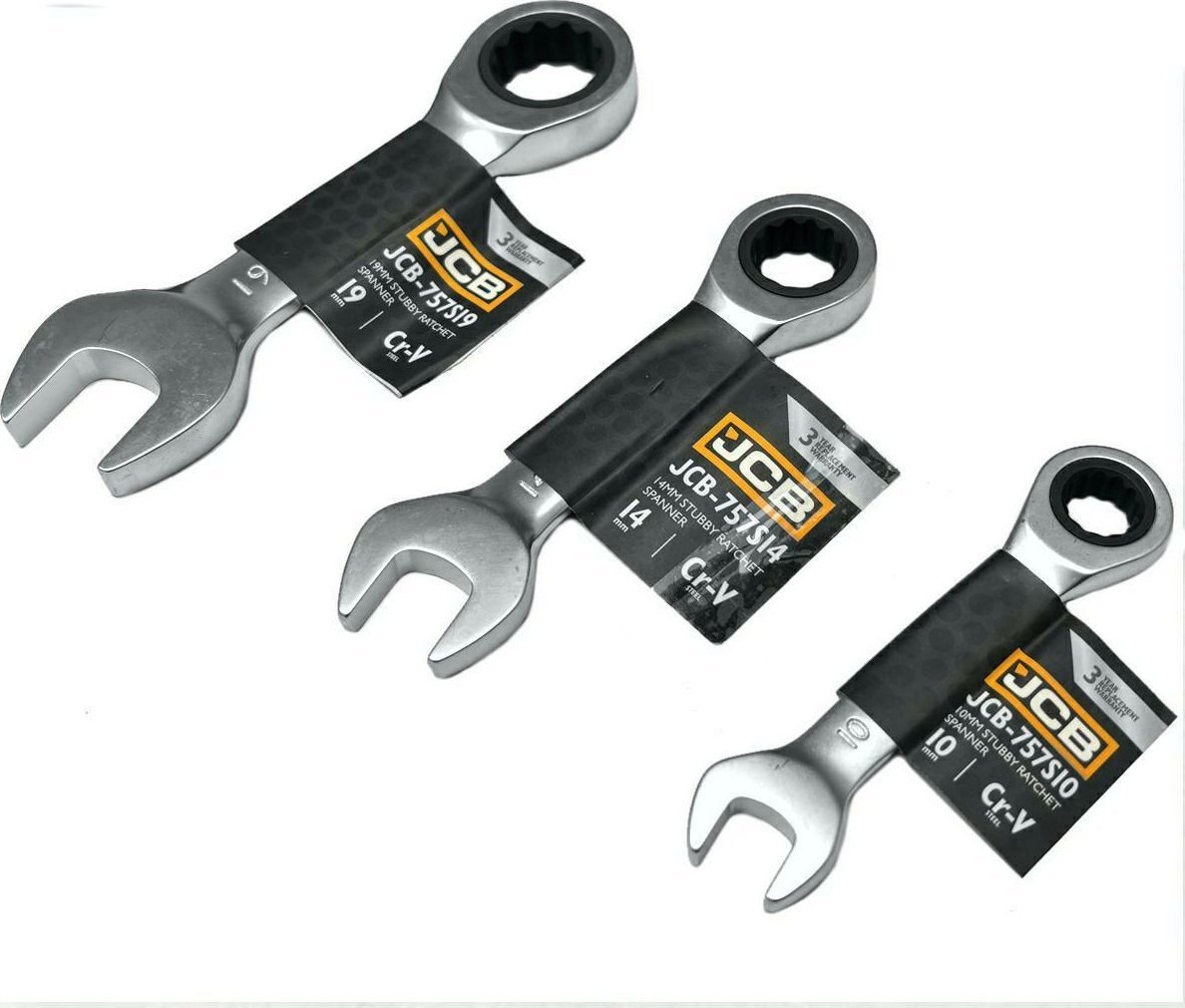 JCB JCB KLUCZ OCZKOWY Z GRZECHOTKĄ KRÓTKI 19mm