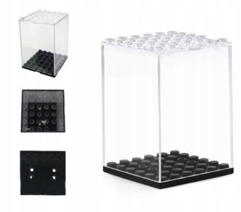 Gablotka ekspozycyjna gablota przezroczysta na figurki zestaw 16 sztuk