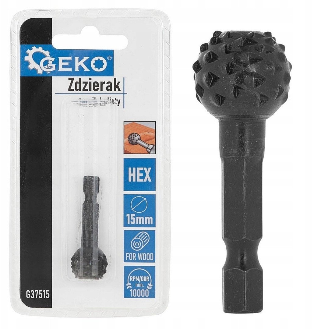Zdzierak – tarnik kulisty do drewna 15mm HEX (50/250)