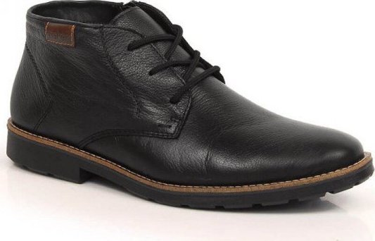 Rieker Skórzane trzewiki ocieplane wełną owczą Rieker M RKR568, Rozmiar: 41