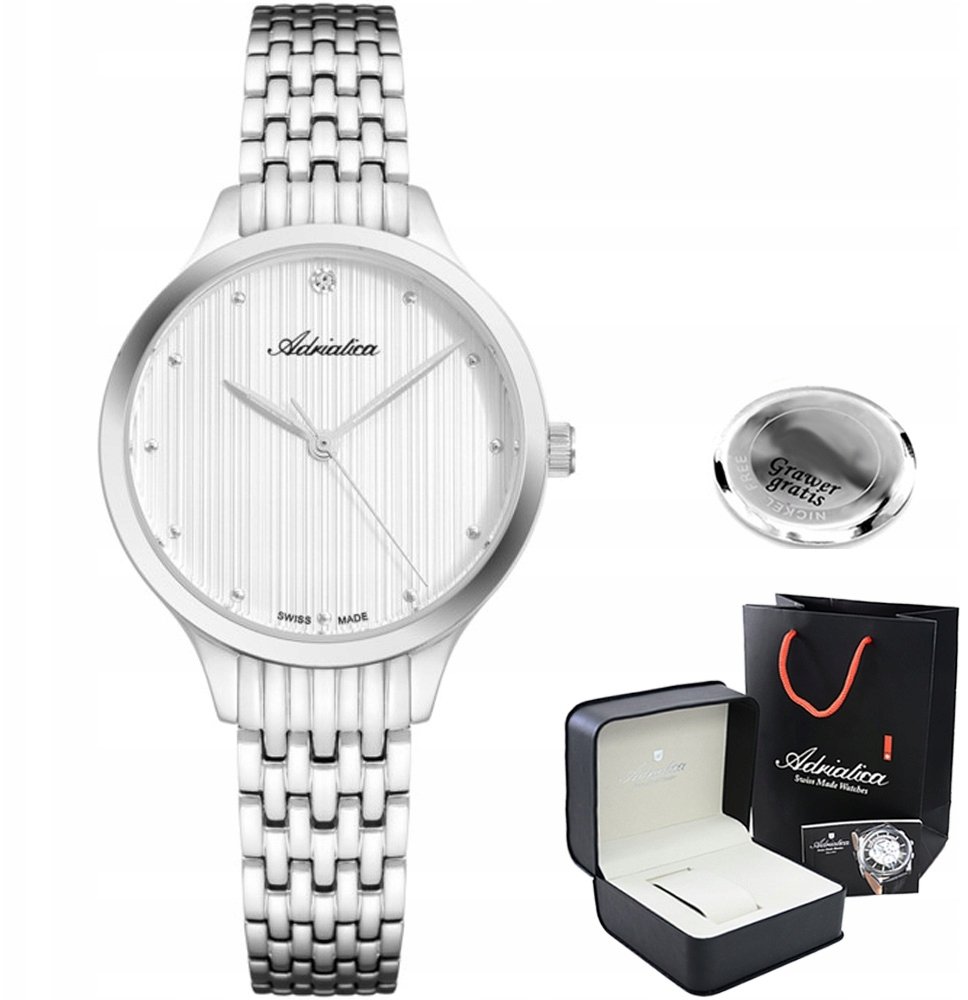 Zegarek Adriatica Zegarek damski ASTA-z GRAWEREM