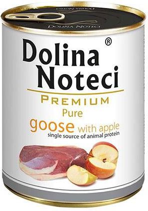 Dolina Noteci Premium Pure Gęś gęś z jabłkiem puszka 800g