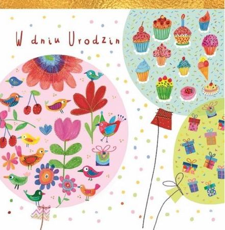 HENRY Karnet KW Balony Pattern