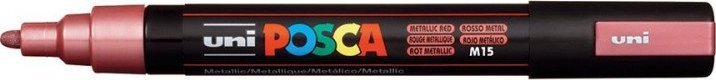 Uni MARKER PLAKATOWY UNI POSCA PC-5M METALICZNY CZERWONY