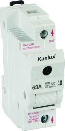 Kanlux Rozłącznik bezpiecznikowy KSF02 63A 1P 240V Ideal