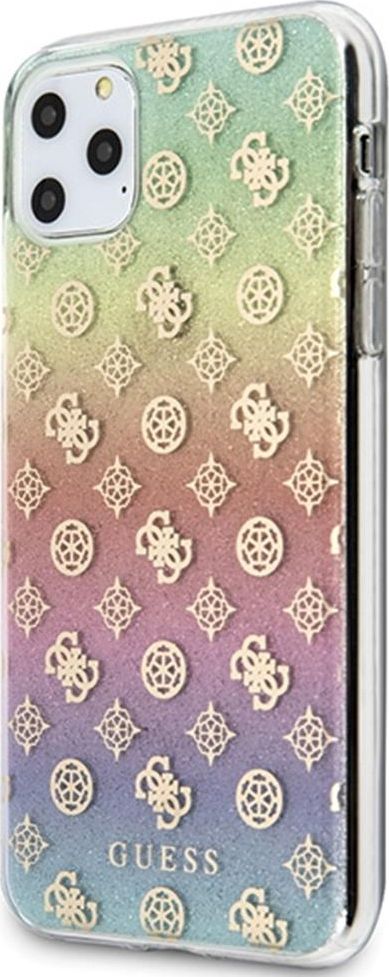 Guess Guess iPhone 11 Pro Max GUHCN65PEOML wielokolorowe hard case Iridescent 4G Peony