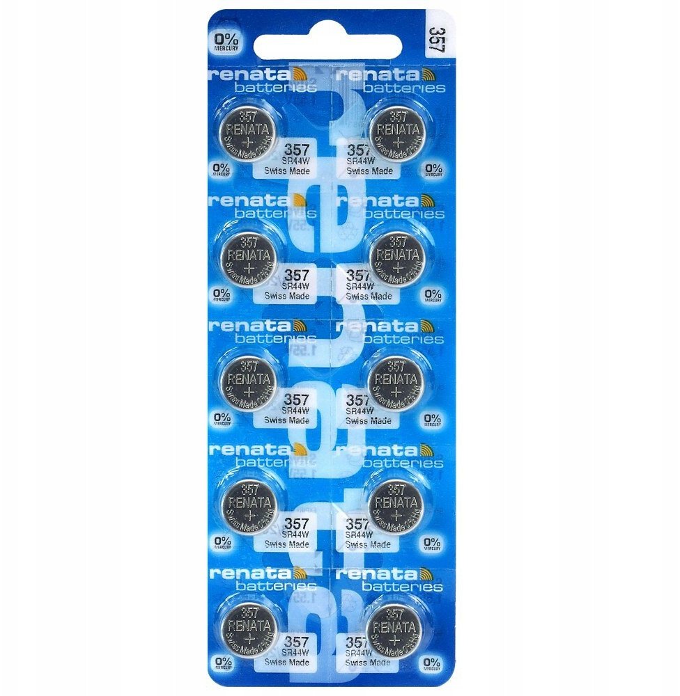Renata SA Baterija - Renata 357 (SR44W) 10 vnt.