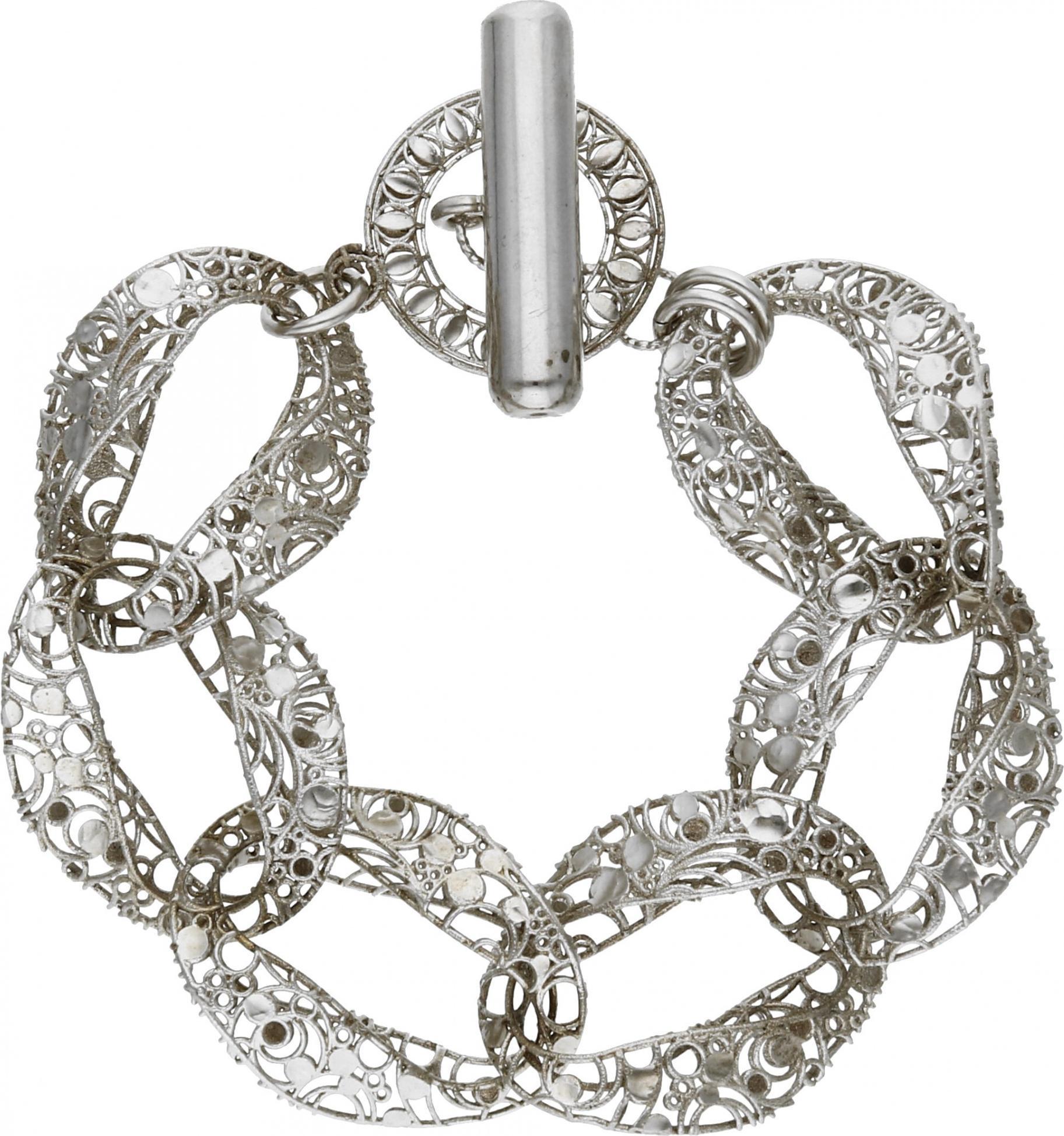Rosanto Srebrna, ażurowa bransoleta 22 cm 925