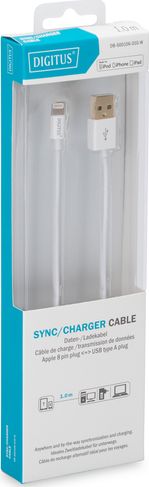 Kabel USB Digitus USB-A - 1 m Biały (DB-600106-010-W)