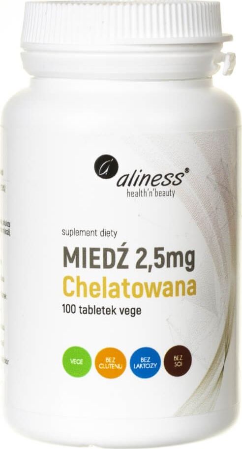 Aliness Aliness Miedź chelatowana 2,5 mg - 100 tabletek
