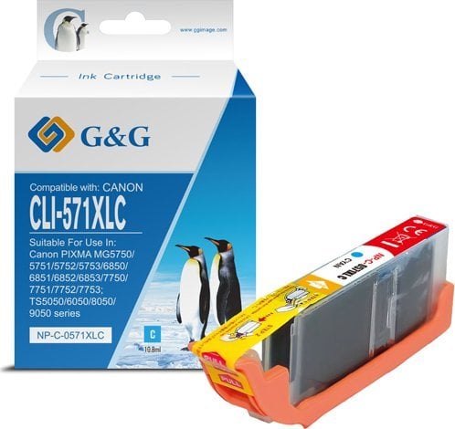 Tusz G&G kompatybilny z CLI521Y, NP-C-0521Y, 2936B001, yellow, 8.4ml
