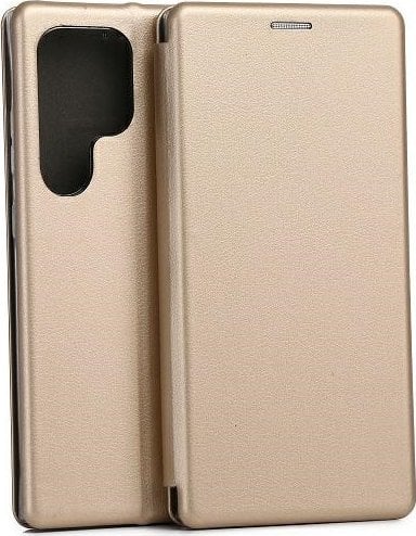 Beline Beline Etui Book Magnetic Samsung S24 Ultra S928 złoty/gold