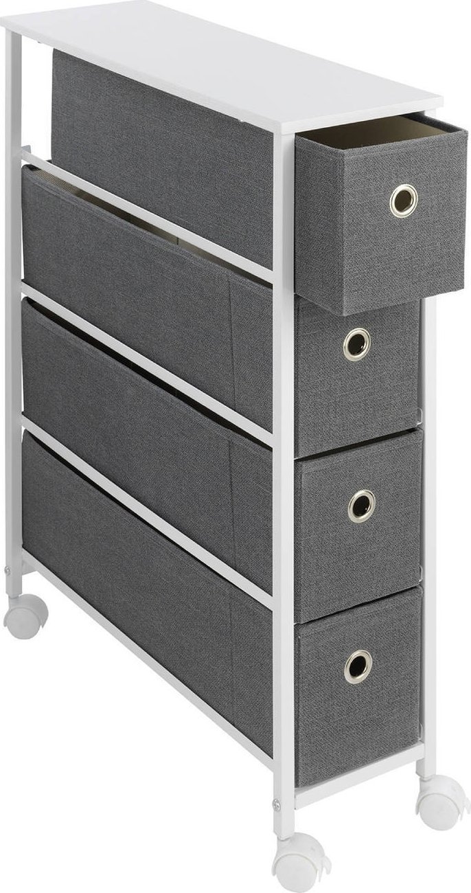 Maximex Wąski regał kuchenny na kółkach, szer. 20 cm