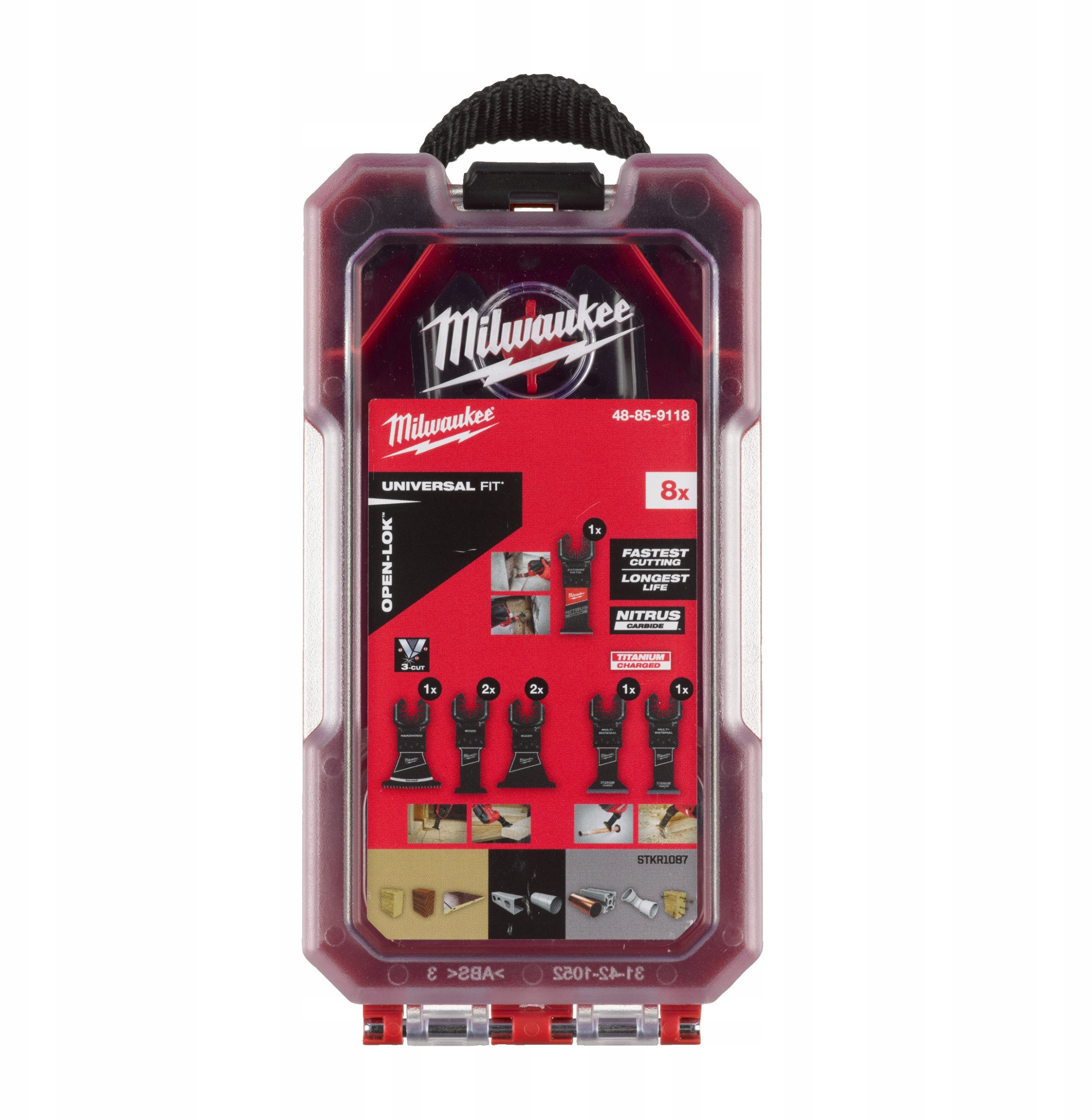 MILWAUKEE MT ZESTAW OSTRZY DO CIĘCIA WIELU MATERIAŁÓW 8szt.