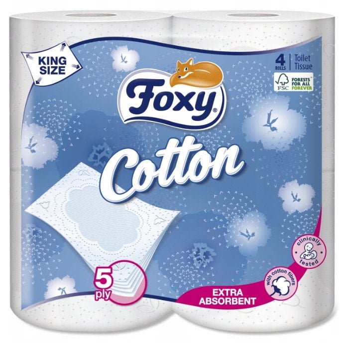 FOXY PAPIER TOALET A`4 COTTON /14/ 5 WARSTW&