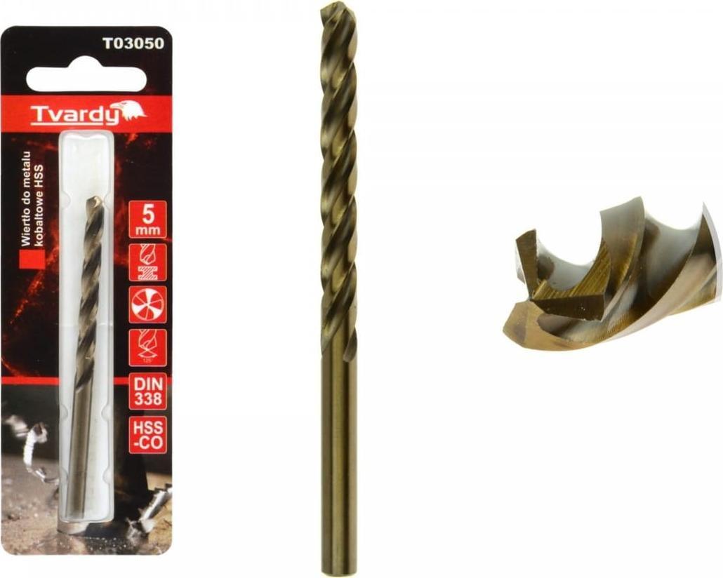 Wiertło Geko WIERTŁO DO METALU KOBALTOWE HSS M35 5 MM (1/80/640) T03050 GEKO