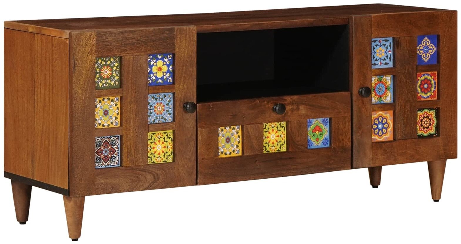 vidaXL Szafka pod telewizor orzech amerykański 105 x 33,5 x 46 cm