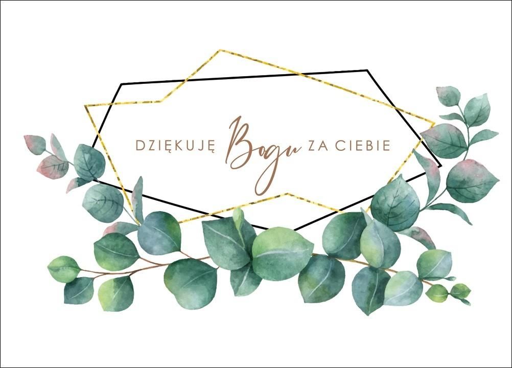 Koinonia Kartki - Dziękuję Bogu za Ciebie - listki