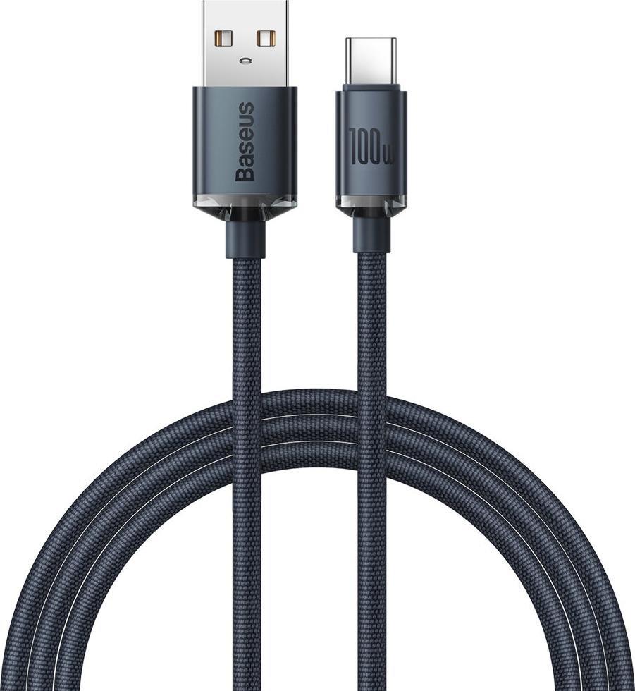Kabel USB Baseus USB-A - USB-C 1.2 m Czarny (CAJY000401)