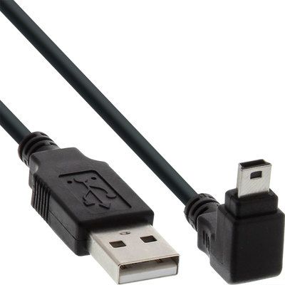 Kabel USB InLine USB-A - miniUSB 2 m Czarny (34220)