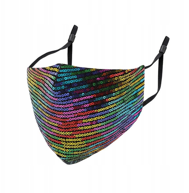 Maska+3x FILTR PM2.5 SYLWESTER ŚWIĘTA LGBT TĘCZOWA