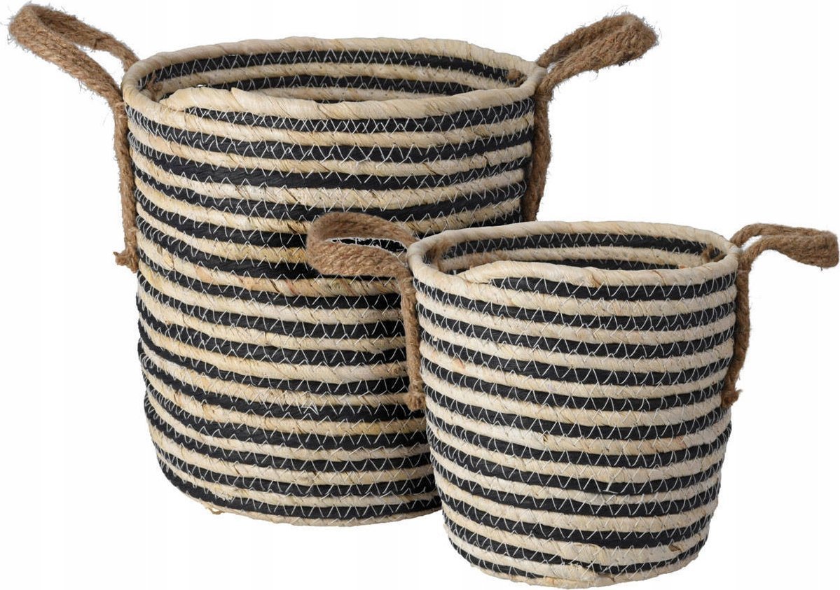 Home Styling Collection Kosze do przechowywania z uchwytami, 2 sztuki