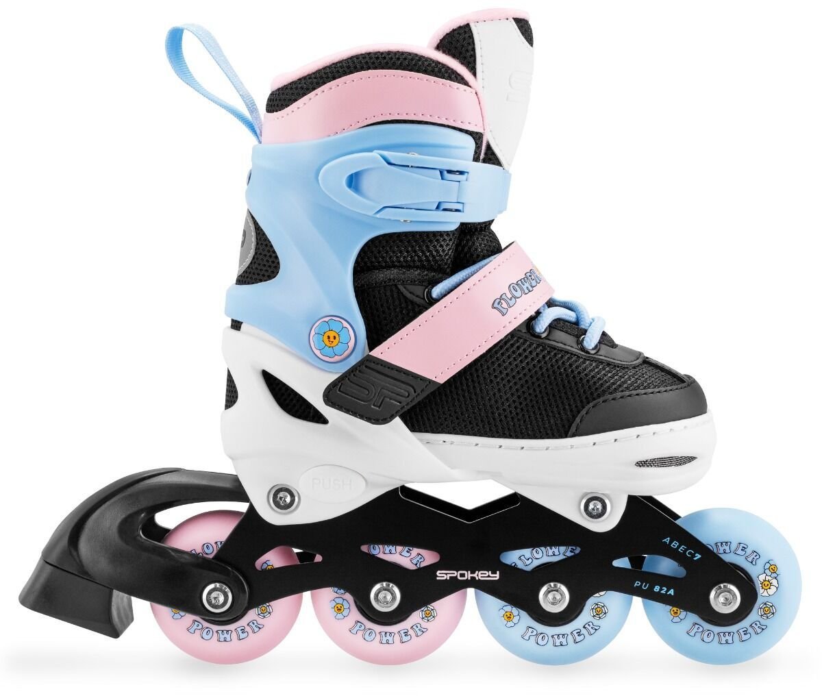 Rolki Spokey Joy rekreacyjne regulowane czarno-niebieskie r. 31-34