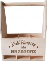 Koszulkowy Król piwoszy + imię - produkt personalizowany - nosidło z grawerem