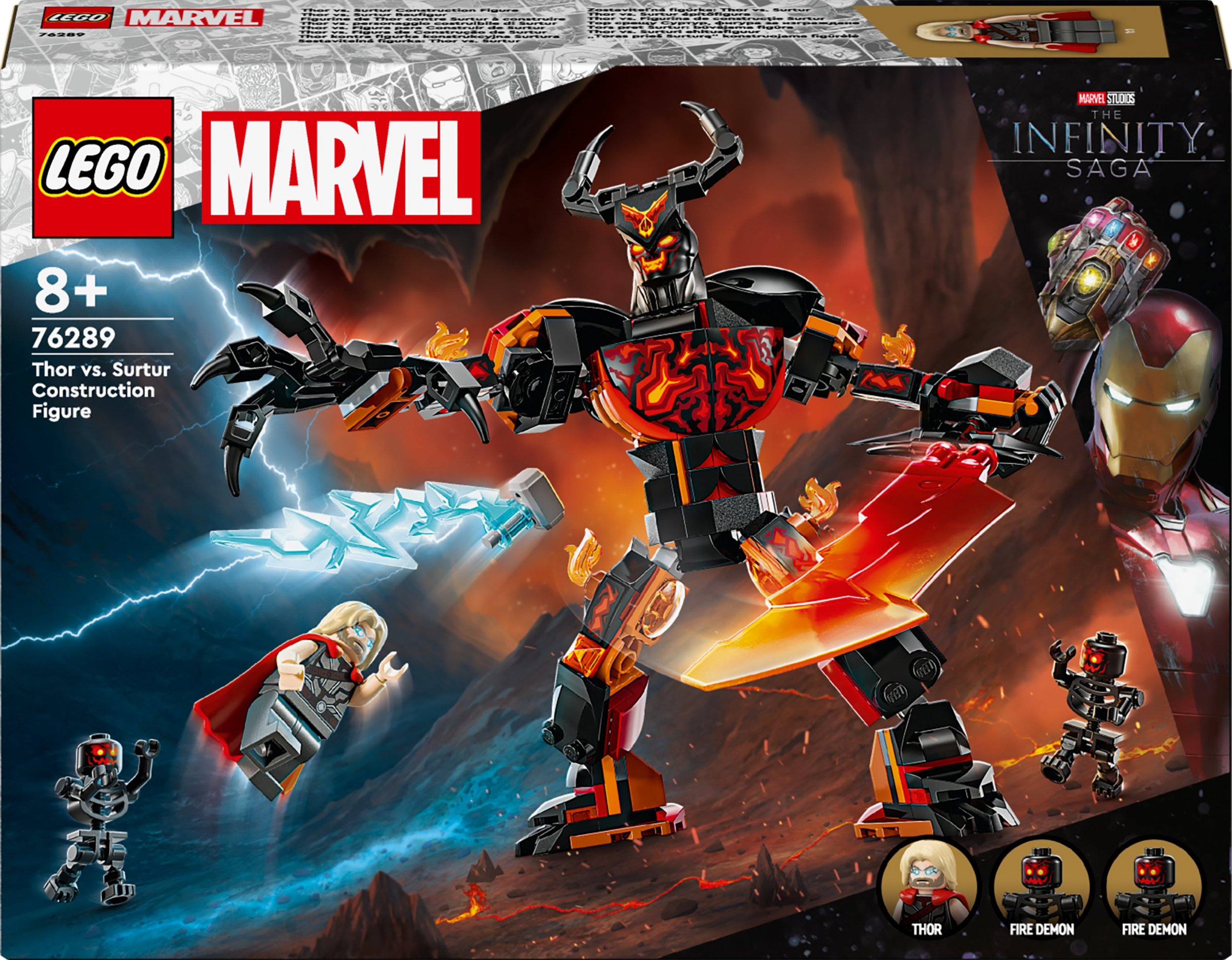 LEGO Marvel Thor kontra figurka konstrukcyjna Surtura (76289)