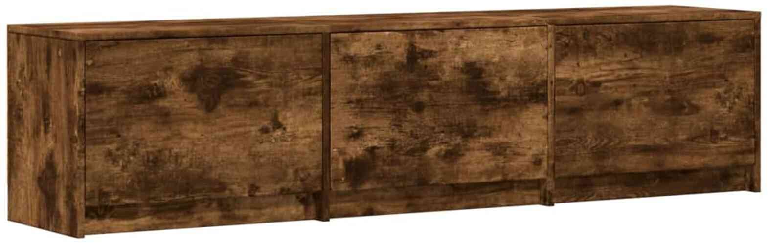 vidaXL Szafka pod telewizor z LED Dąb wędzony 165 x 34 x 40 cm