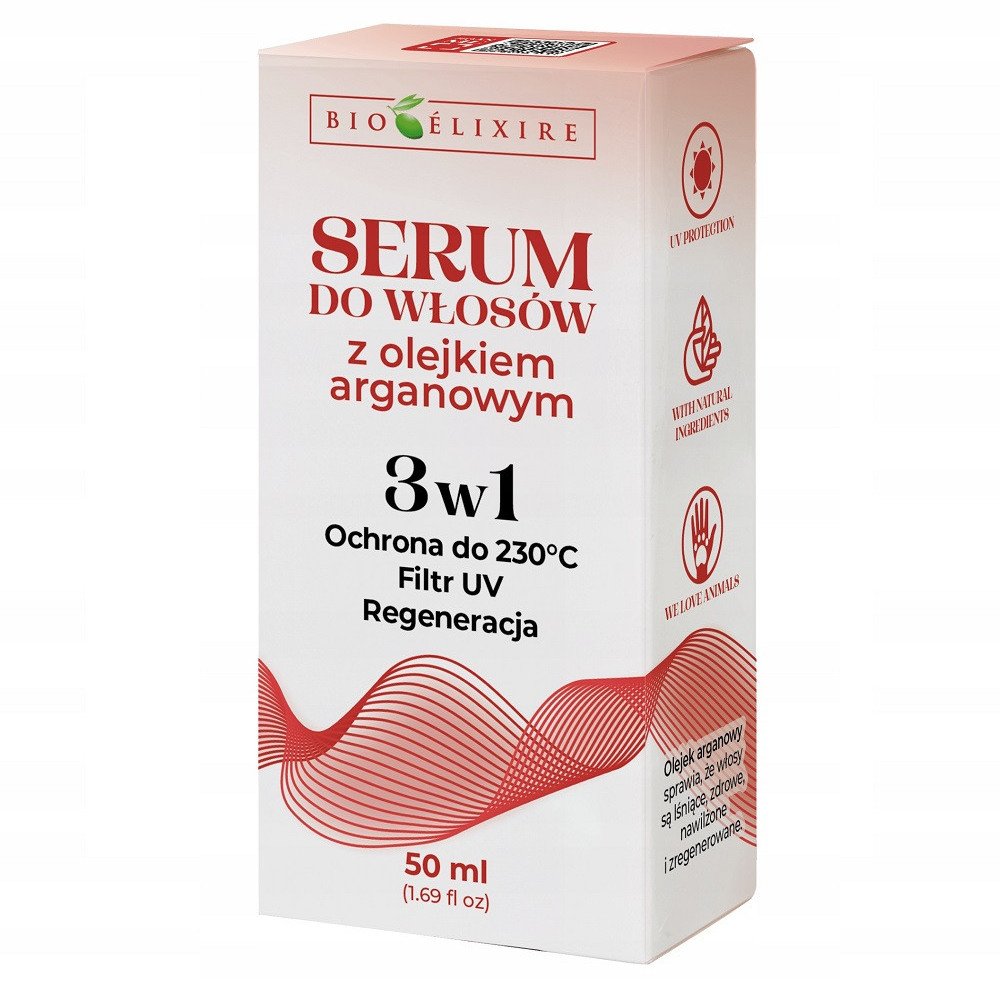 BIOELIXIRE Serum do włosów z olejkiem arganowym 3w1 50ml