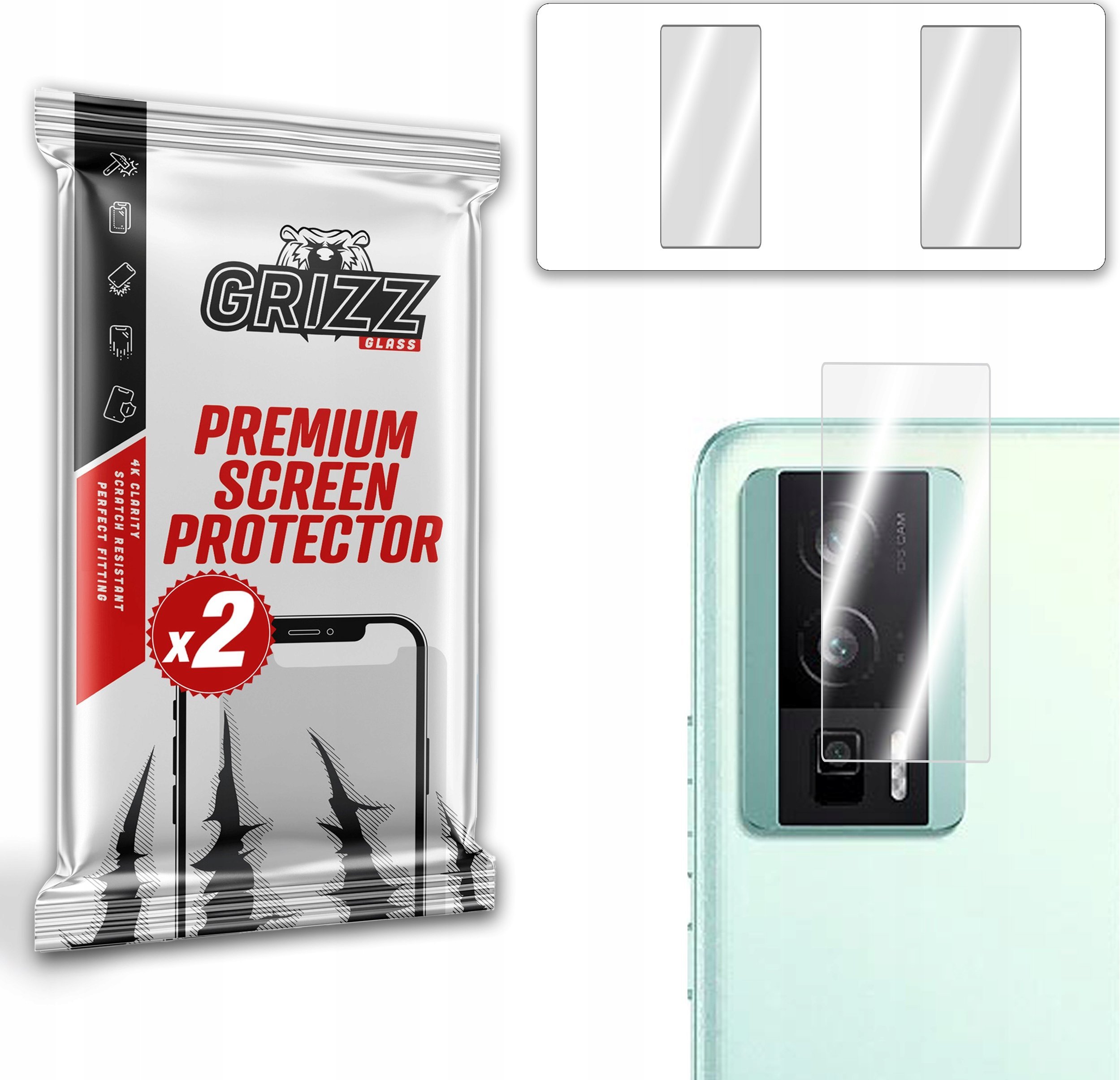 GrizzGlass Szkło hybrydowe na aparat Grizz Xiaomi Redmi K60