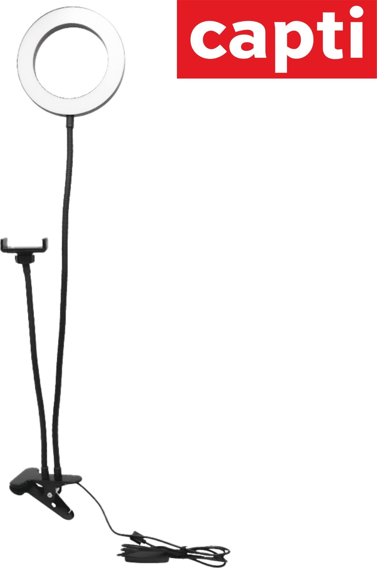 Uchwyt na telefon You Star Content Creator ze światłem LED