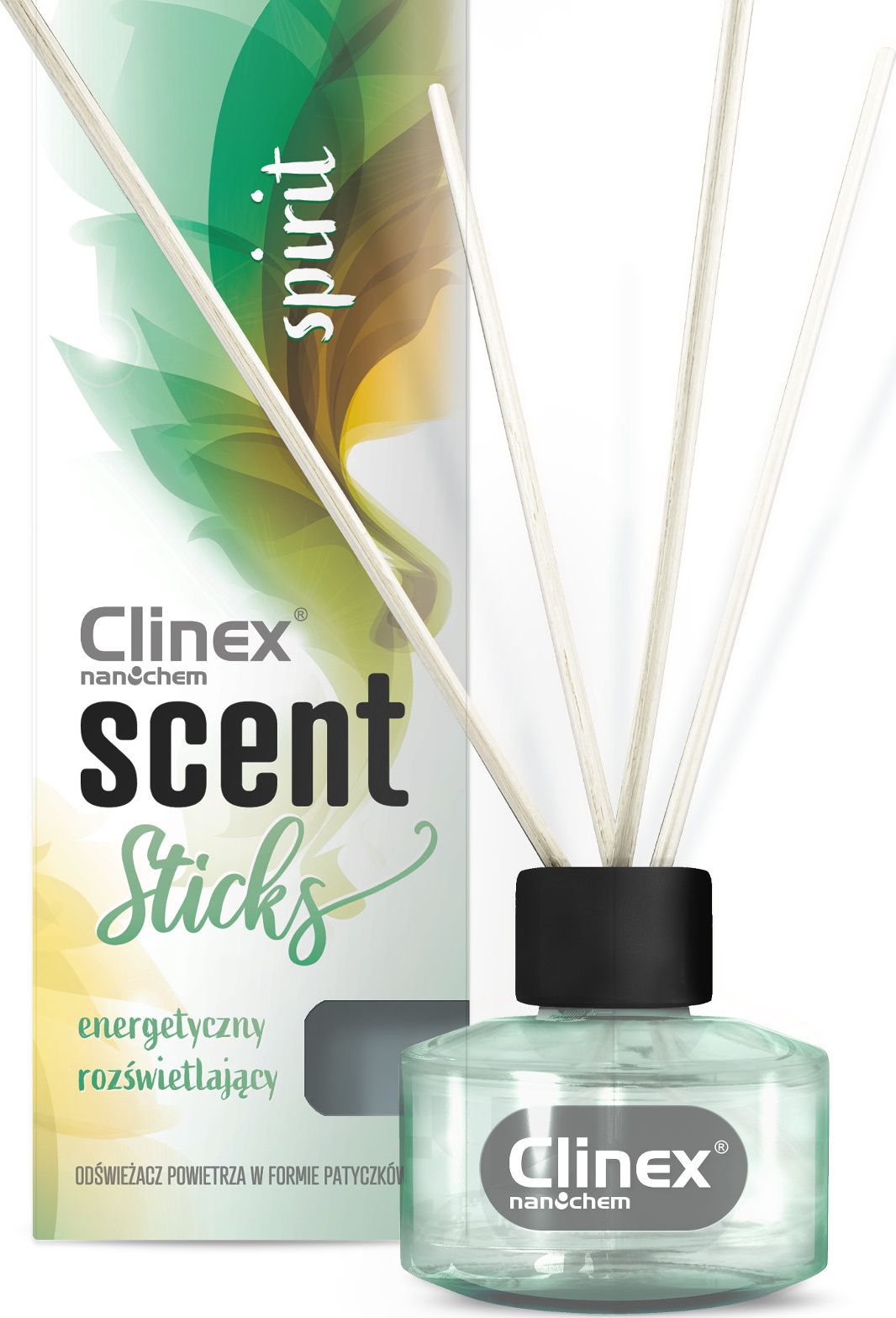 Clinex Patyczki kadzidełka zapachowe do odświeżania pomieszczeń CLINEX Scent Sticks SPIRIT 45ml Patyczki kadzidełka zapachowe do odświeżania pomieszcz