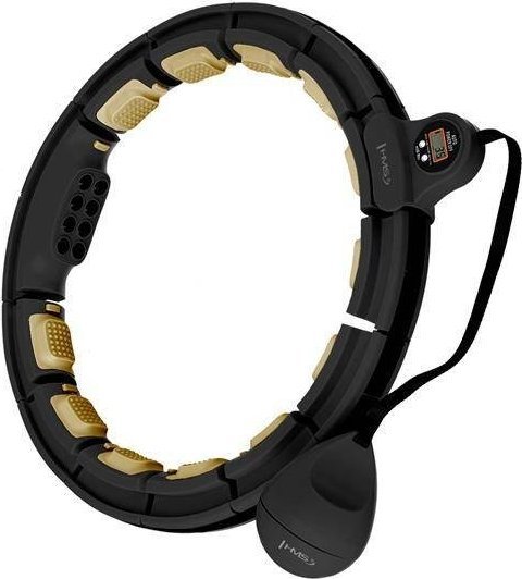 HMS Hula-Hop z obciążnikiem i magnesem + licznik HHM13 czarno - złote