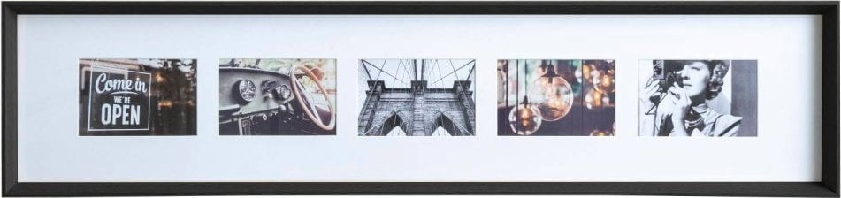 Ramka Atmosphera Ramka na 5 zdjęć AXEL, 22 x 97 cm, czarna