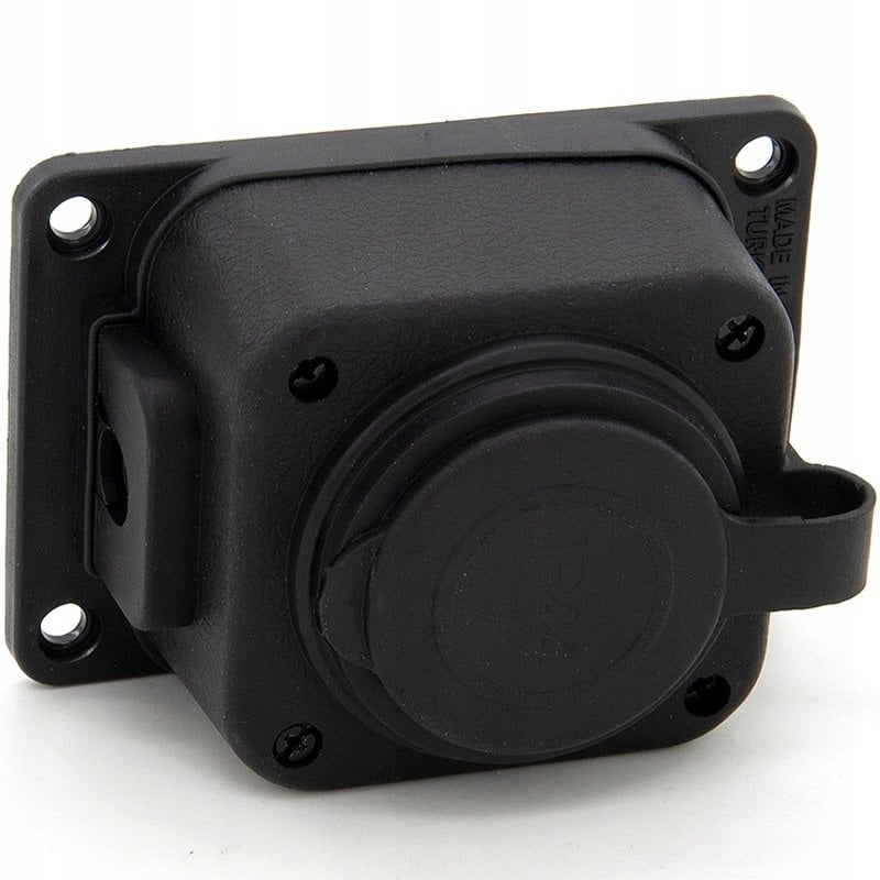 Schneider Electric Gniazdo gumowe pojedyncze czarny (TPE) IP44 16A 2P+Z, TRG-1