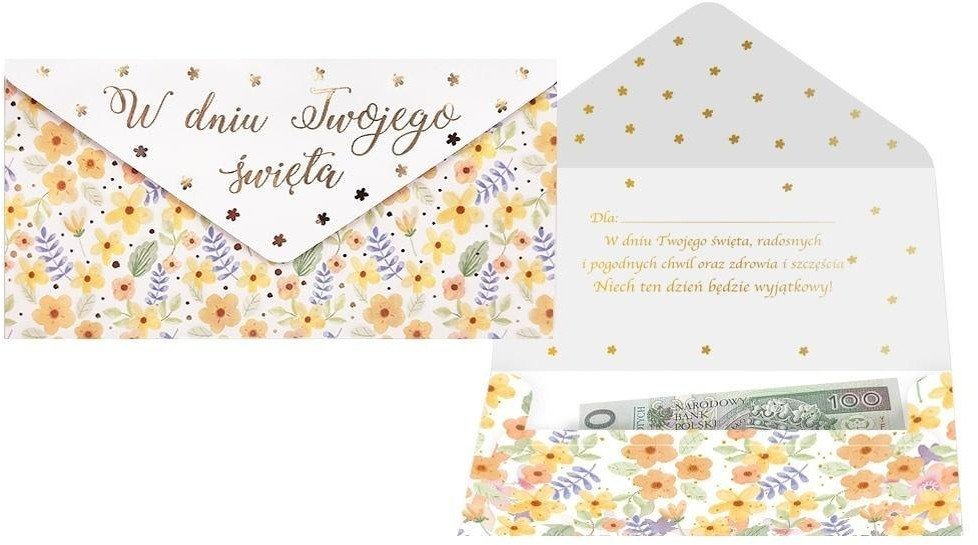 Koperta podarunkowa W dniu Twojego święta