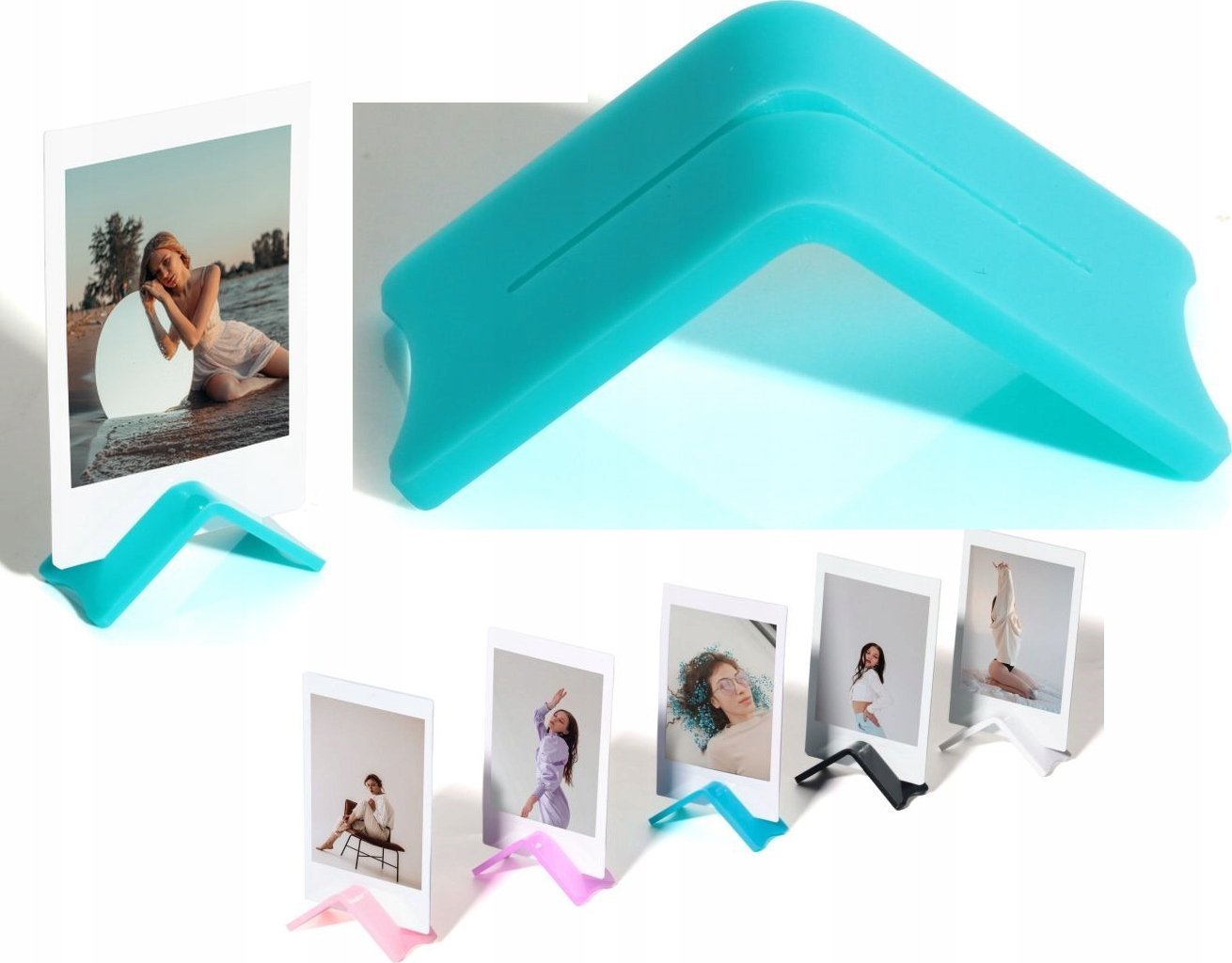 Ramka LoveInstant Uchwyt Podstawka Ramka Na Zdjęcie Fujifilm Instax / Niebieski