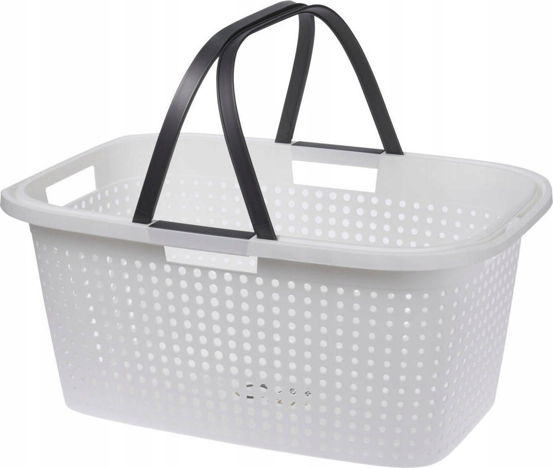 Storage Solutions Kosz na pranie z uchwytami, tworzywo sztuczne, 60 x 40 x 26 cm