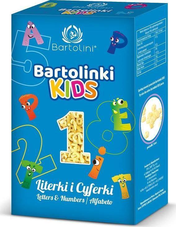 Bartolini Makaron dla dzieci Literki i Cyferki 250 g