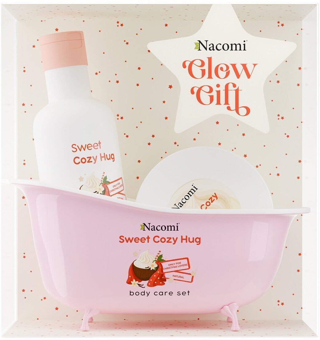 Nacomi Sweet Cozy Hug Zestaw żel pod prysznic 300ml + kremowe masło do ciała 100ml