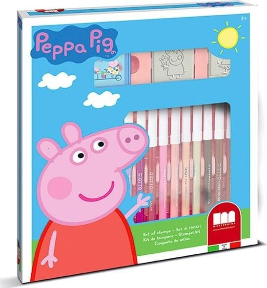 Multiprint MULTIPRINT PEPPA PIG PIECZĄTKI I PISAKI (18) DO KOLOROWANIA