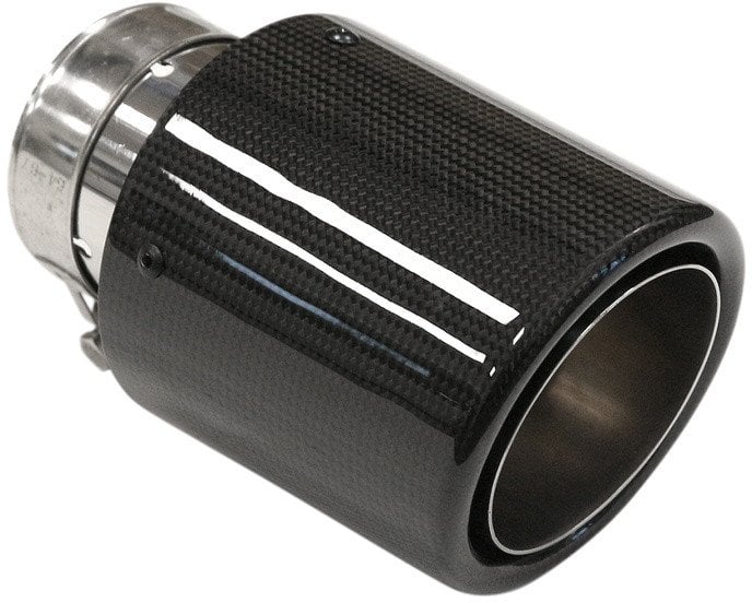 Końcówka tłumika 114mm wejście 70mm Carbon Gloss