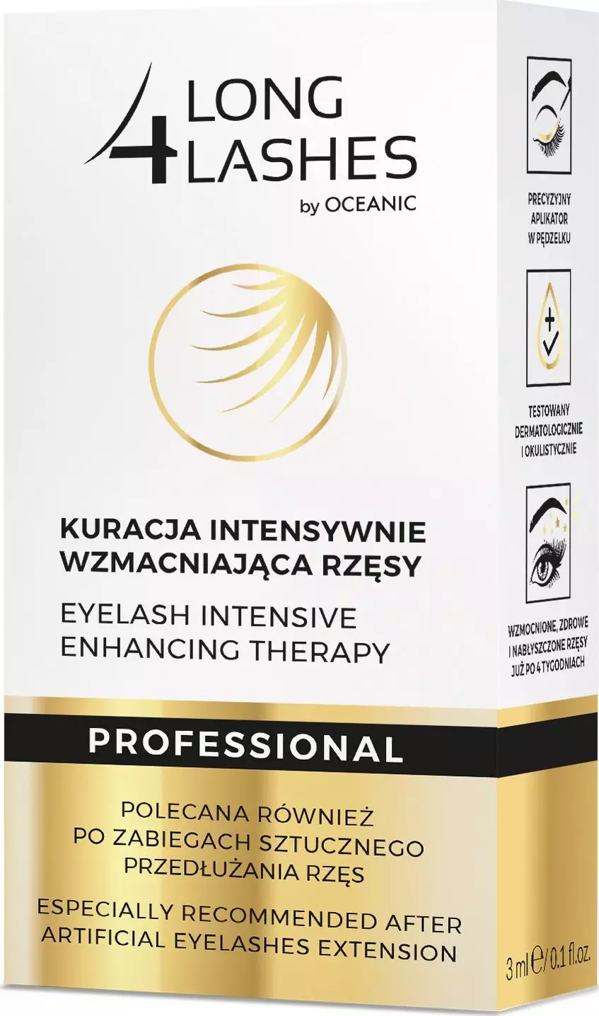 Long 4 lashes Kuracja intensywnie wzmacniająca rzęsy 3ml
