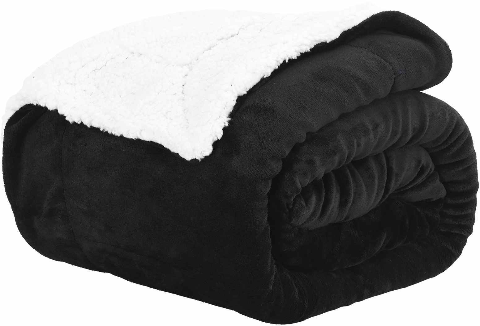 vidaXL Koc Czarny 220 x 240 cm Polar