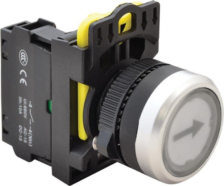 Tracon Electric Przełącznik z piktogramem NYK3-P3 biały (czarna strzałka)